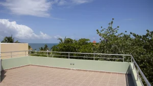 Placencia, Belize — aerial / beach view used in August travel guide